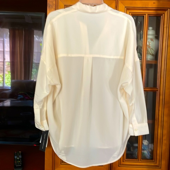 Rhodes Crepe Popover Shirt classic cream - Picture 2 of 6